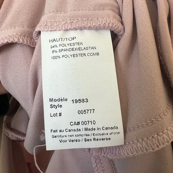 Joseph Ribkoff Satin Ruffle Wrap Blouse - Picture 4 of 7